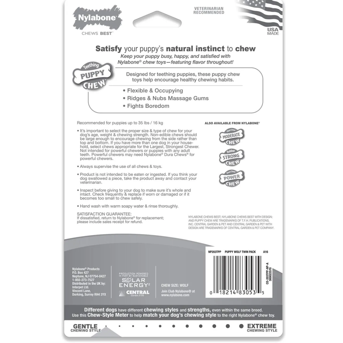 Puppy Chew Chicken Flavour Teething Ring Dog Toys