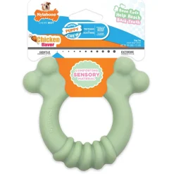 Puppy Chew Chicken Flavour Teething Tactile Ring Dog Toy