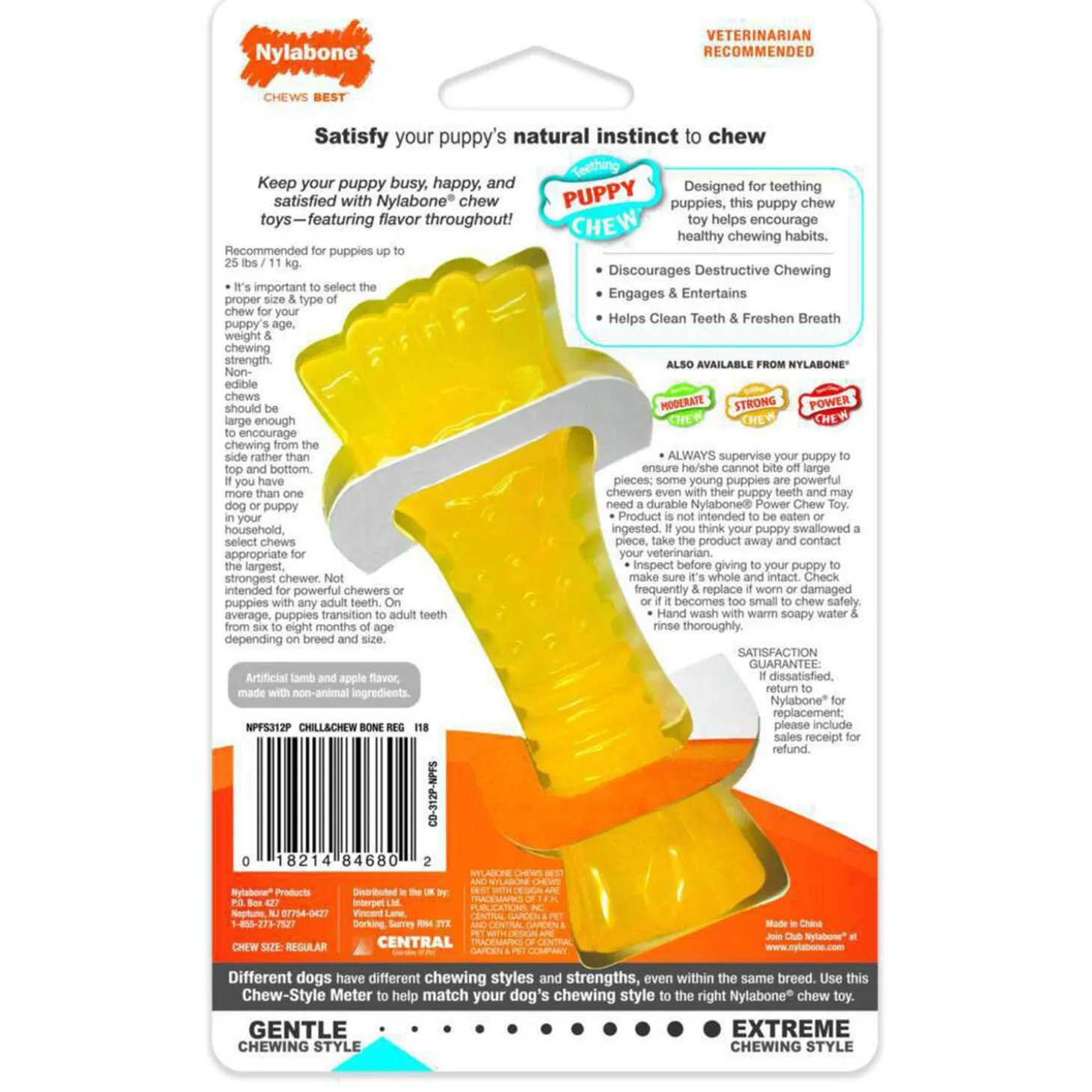 Puppy Chew Freezer Bone Dog Toy
