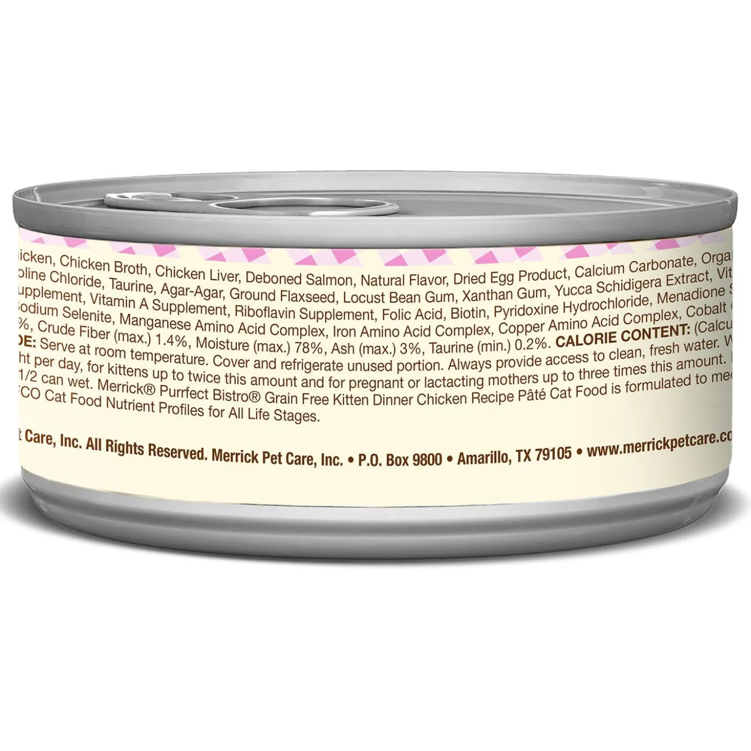 Purrfect Bistro Grain Free Kitten Dinner Chicken Pate Recipe Cat Food