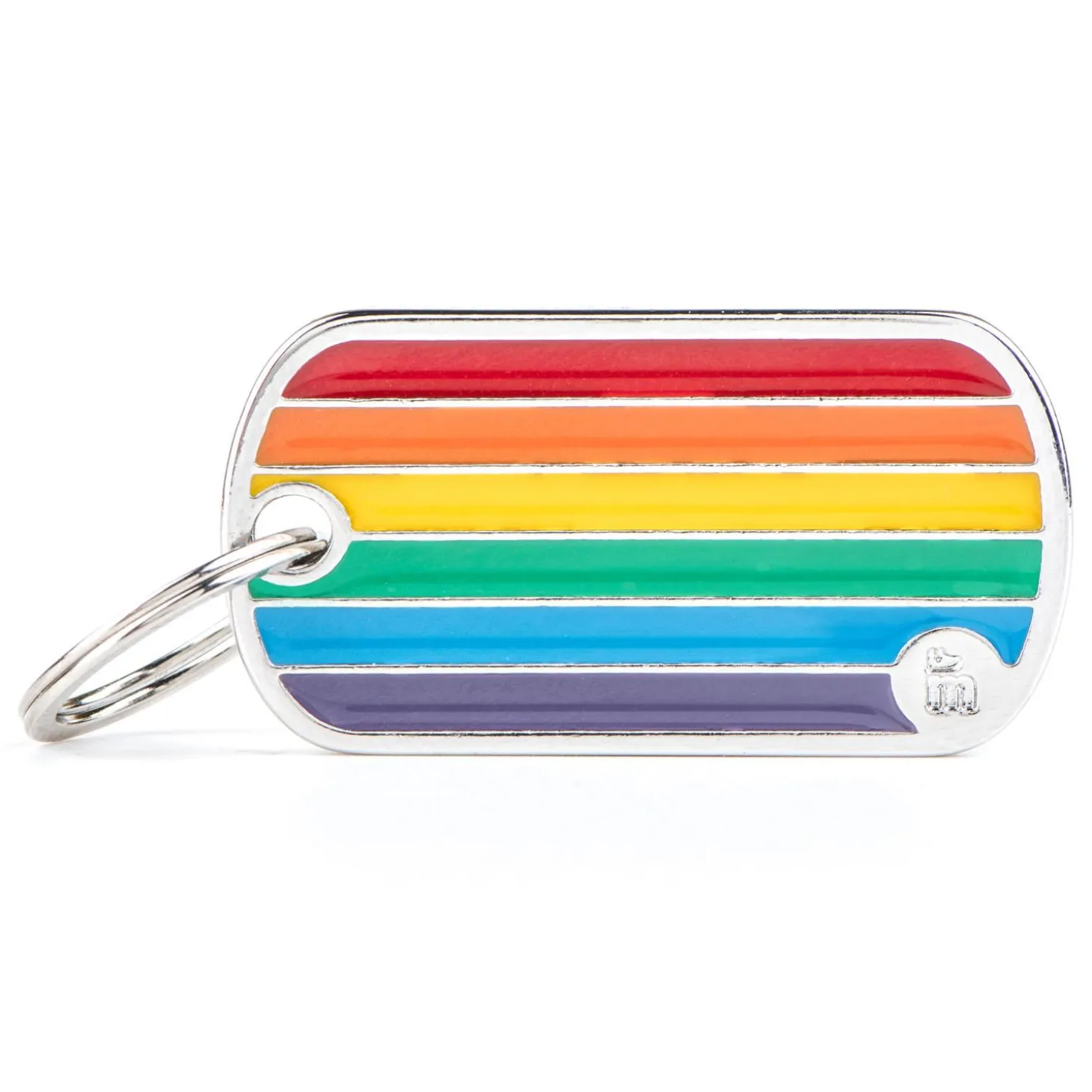 Rainbow Flag Military ID Tag