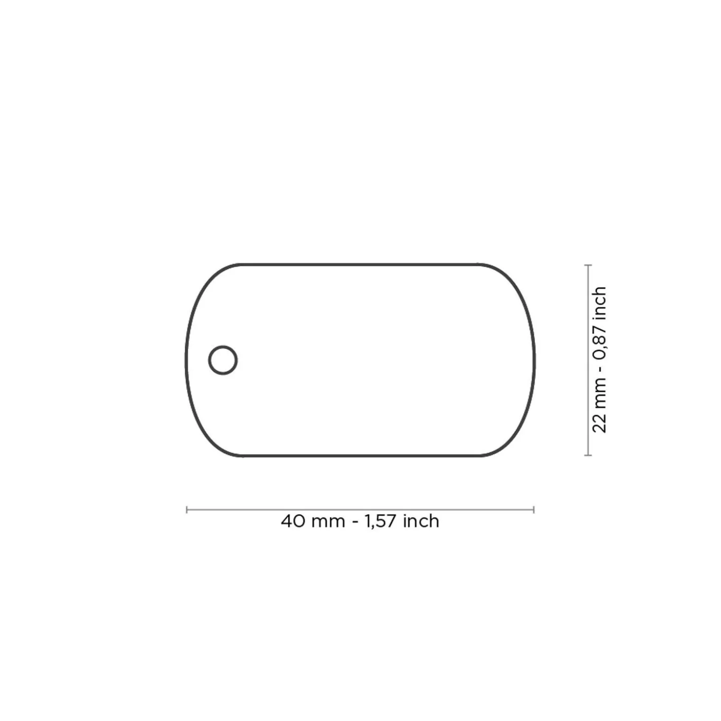 Rainbow Flag Military ID Tag