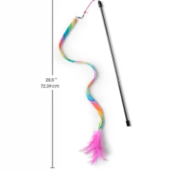 Rainbow Teaser Wand Cat Toy