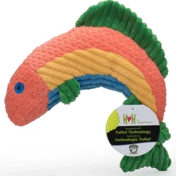 Rauccous Rainbow Trout Knottie Plush Dog Toy