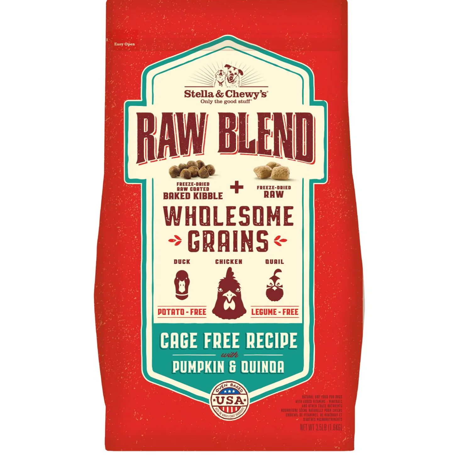 Raw Blend Wholesome Grain Cage-Free with Pumpkin & Quinoa Recipe Dog Food