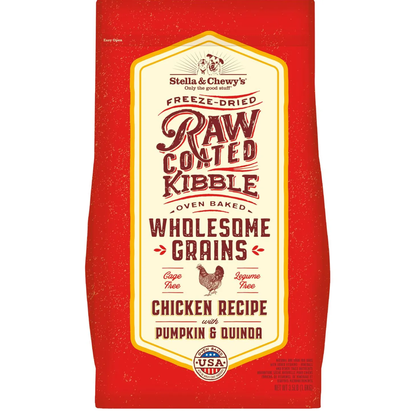 Raw Coated Wholesome Grain Chicken Recipe Dog Food