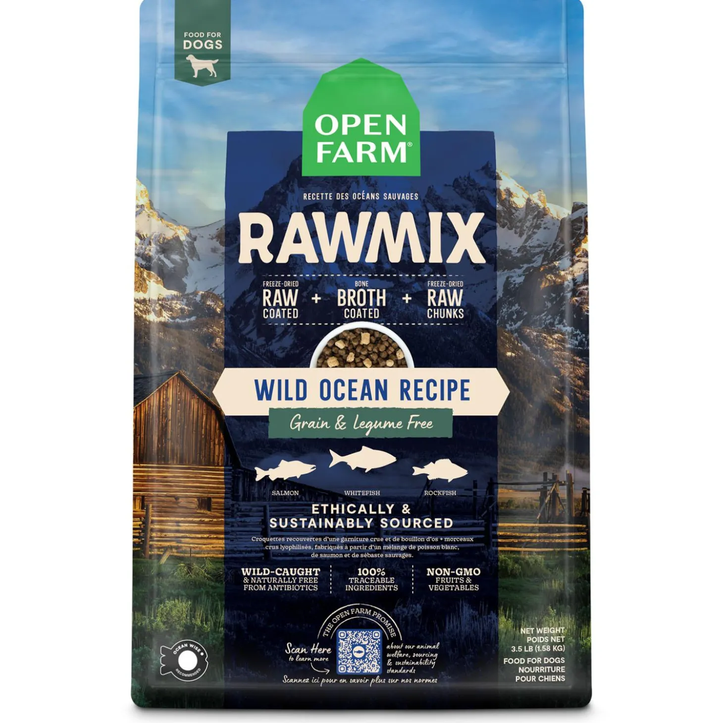 RawMix Wild Ocean Recipe Grain & Legume Free Dog Food
