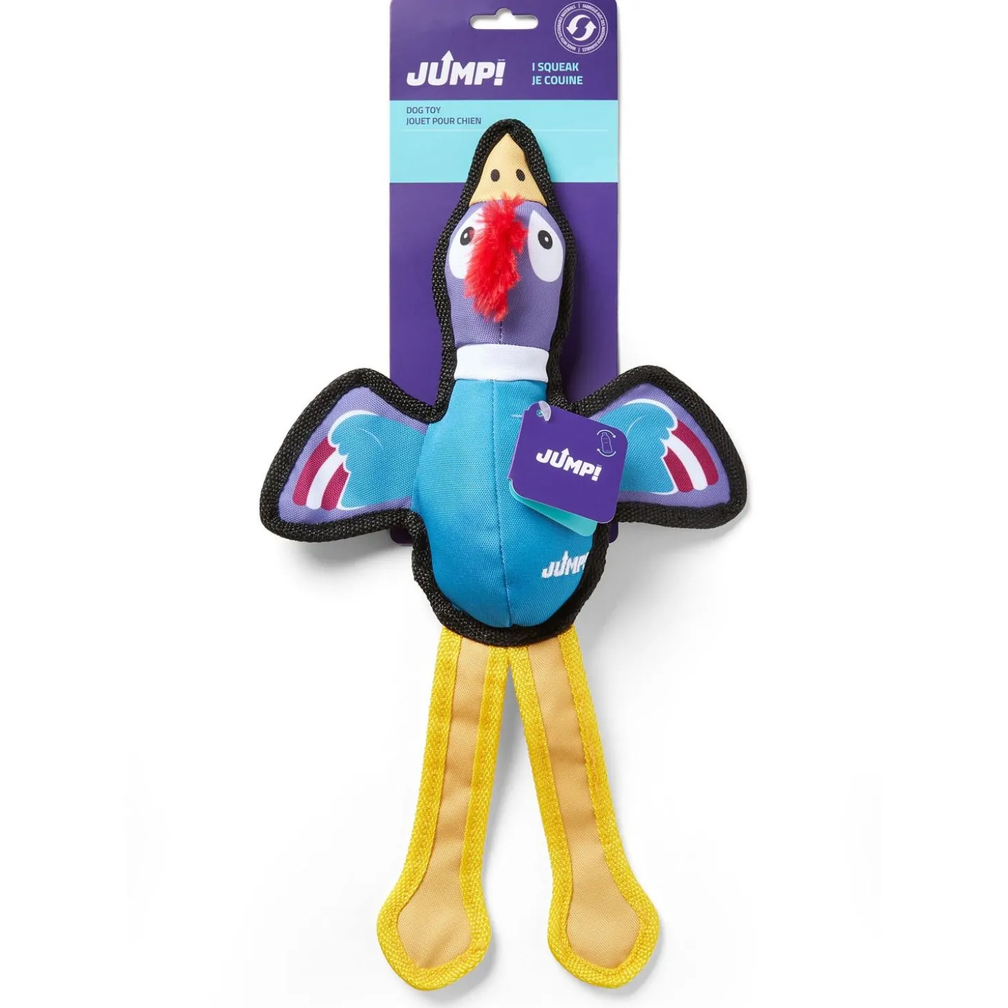 Recycled Tuff Duck Blue Dog Toy