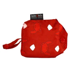 Red Crabs Packable Poncho