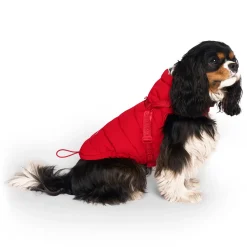 Red Harness Puffer Coat