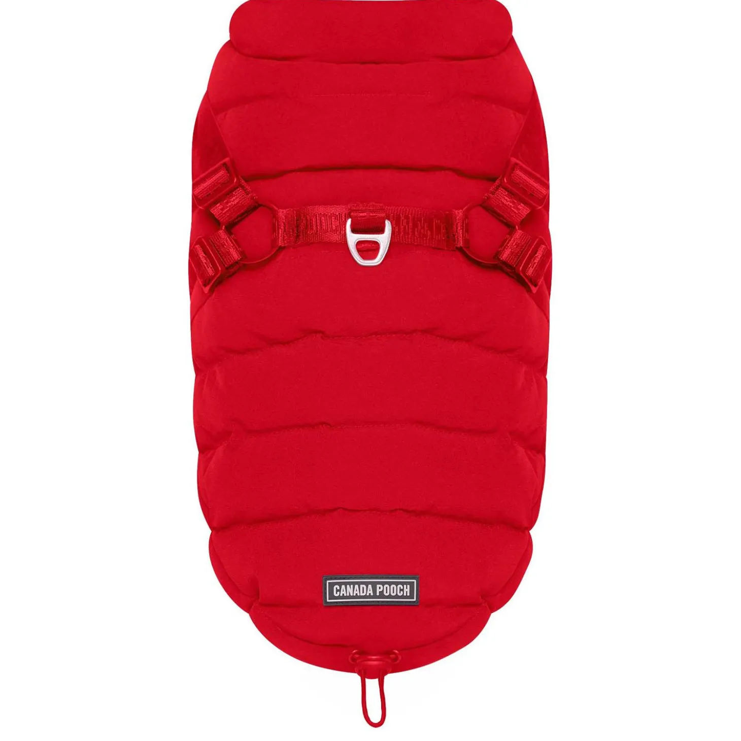 Red Harness Puffer Coat