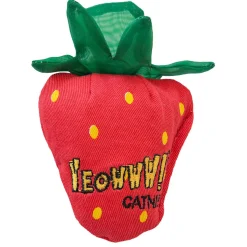 Red Strawberry Catnip Cat Toy