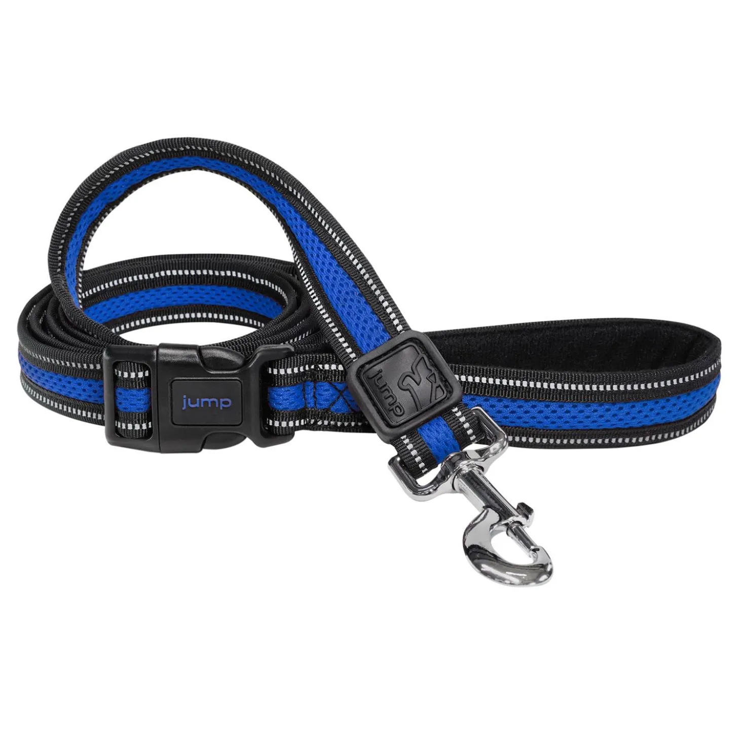 Reflective Mesh Blue Dog Leash