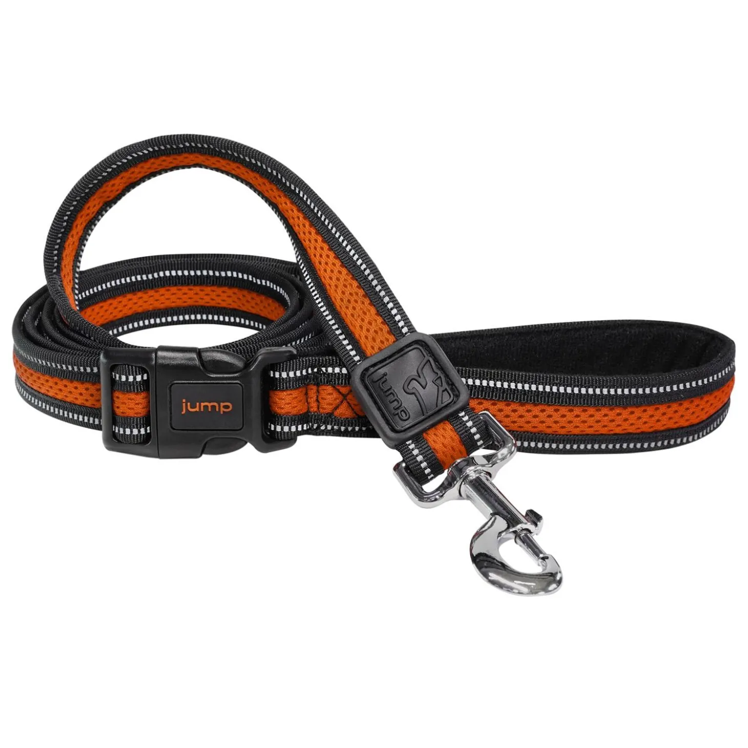 Reflective Mesh Orange Dog Leash