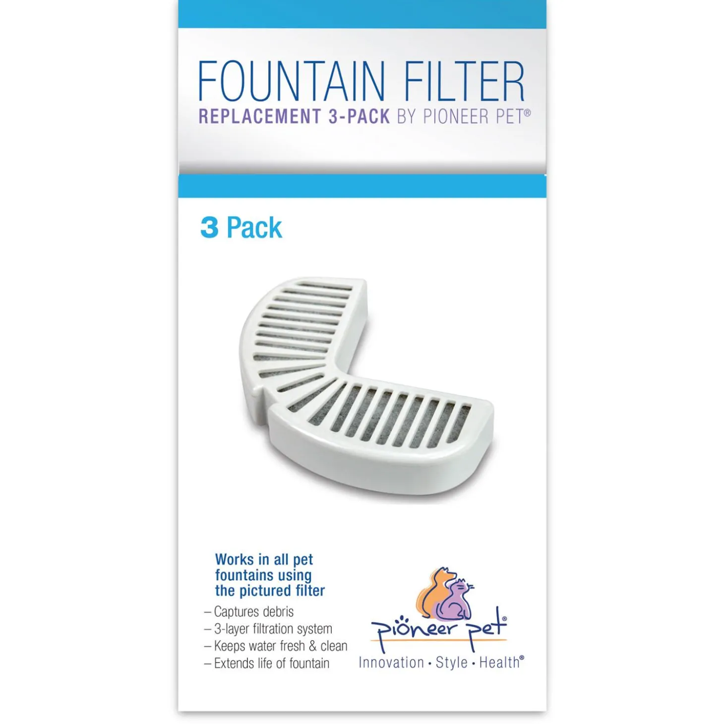 Replacement Filters for Ceramic & Stainless Steel Fountains