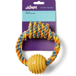 Rope Ring with Ball Dog Toy