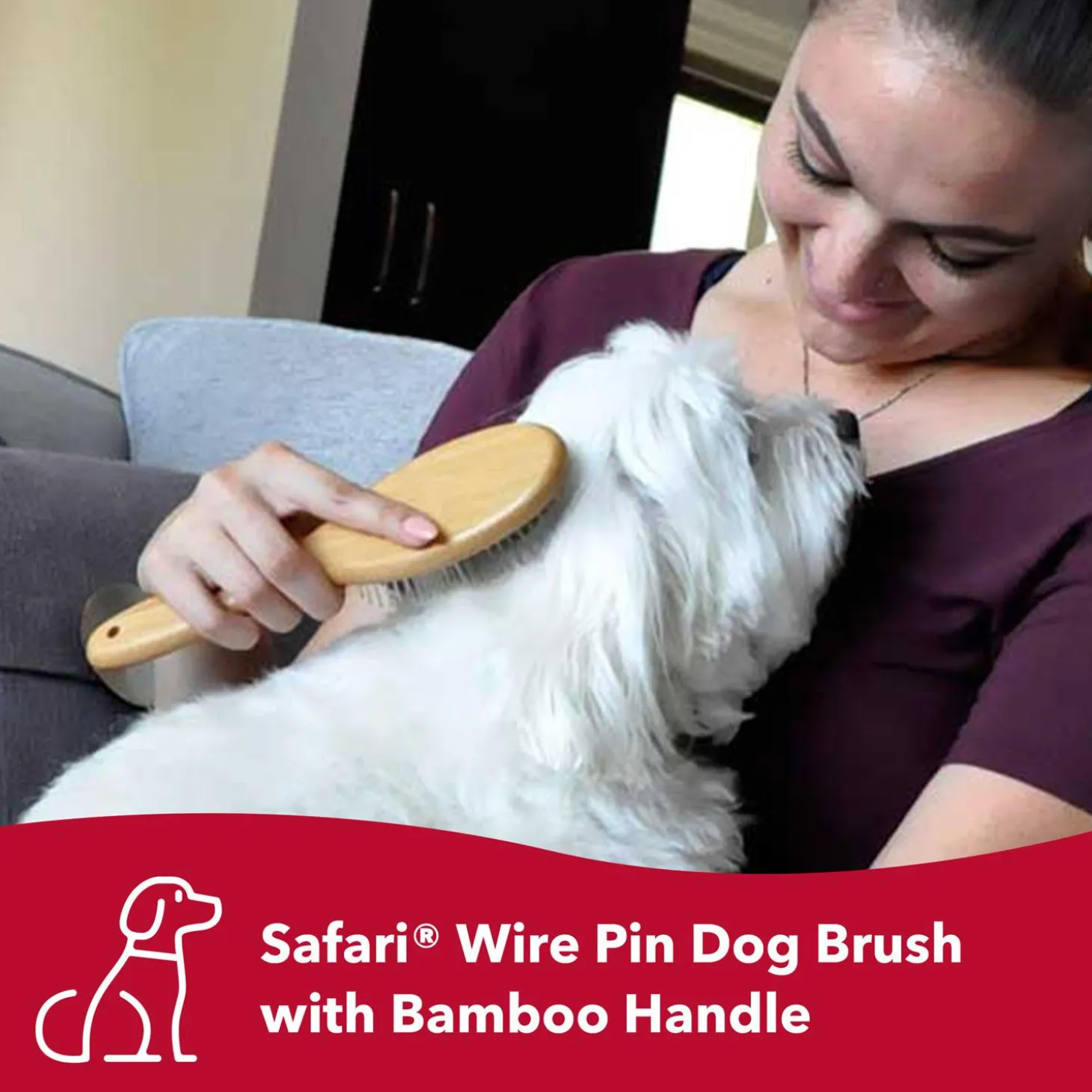 Safari Wire Pin Dog Brush