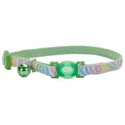 Safe Cat Adjustable Breakaway Glow in the Dark Striped Cat Collar