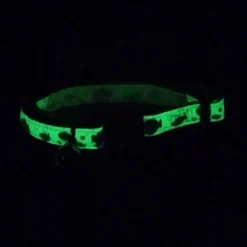 Safe Cat Adjustable Breakaway Glow in the Dark Black Galaxy Cat Collar