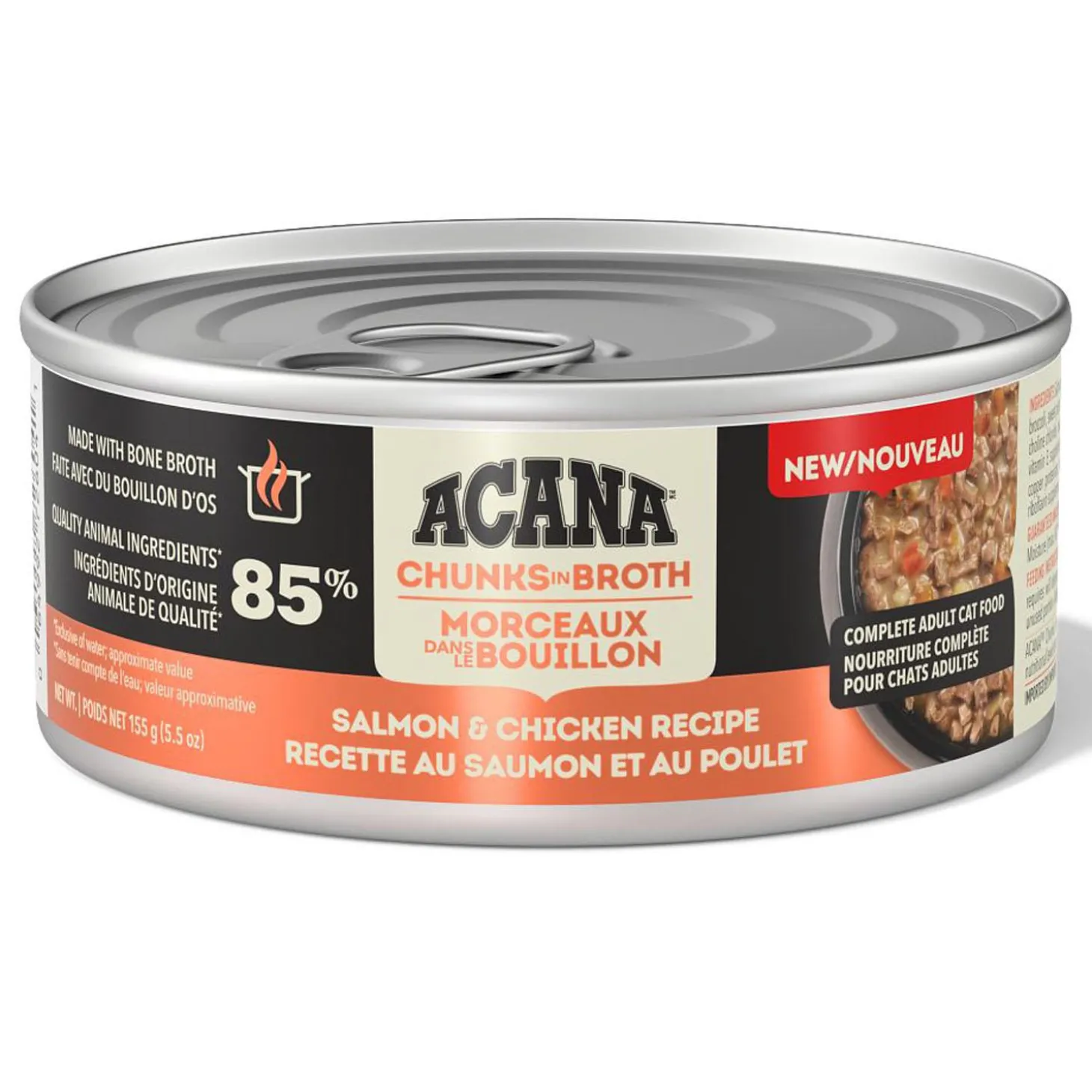 Salmon & Chicken Recipe Chunks in Broth Adult Cat Food