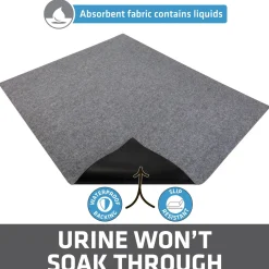 Savannah Grey Cat Litter Mat