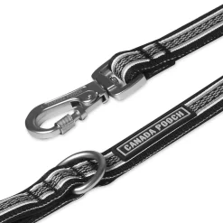 Seamless Knit Black & Grey Dog Leash