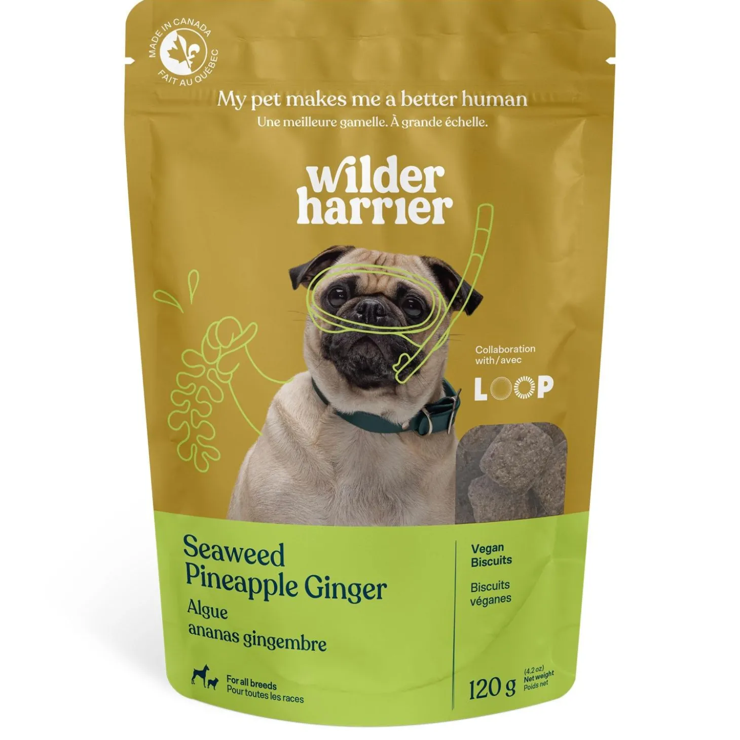 Seaweed Pineapple & Ginger Vegan Dog Treats