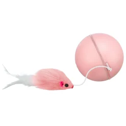 Semi-Automatic Rolling Ball with Mouse Teaser Cat Toy