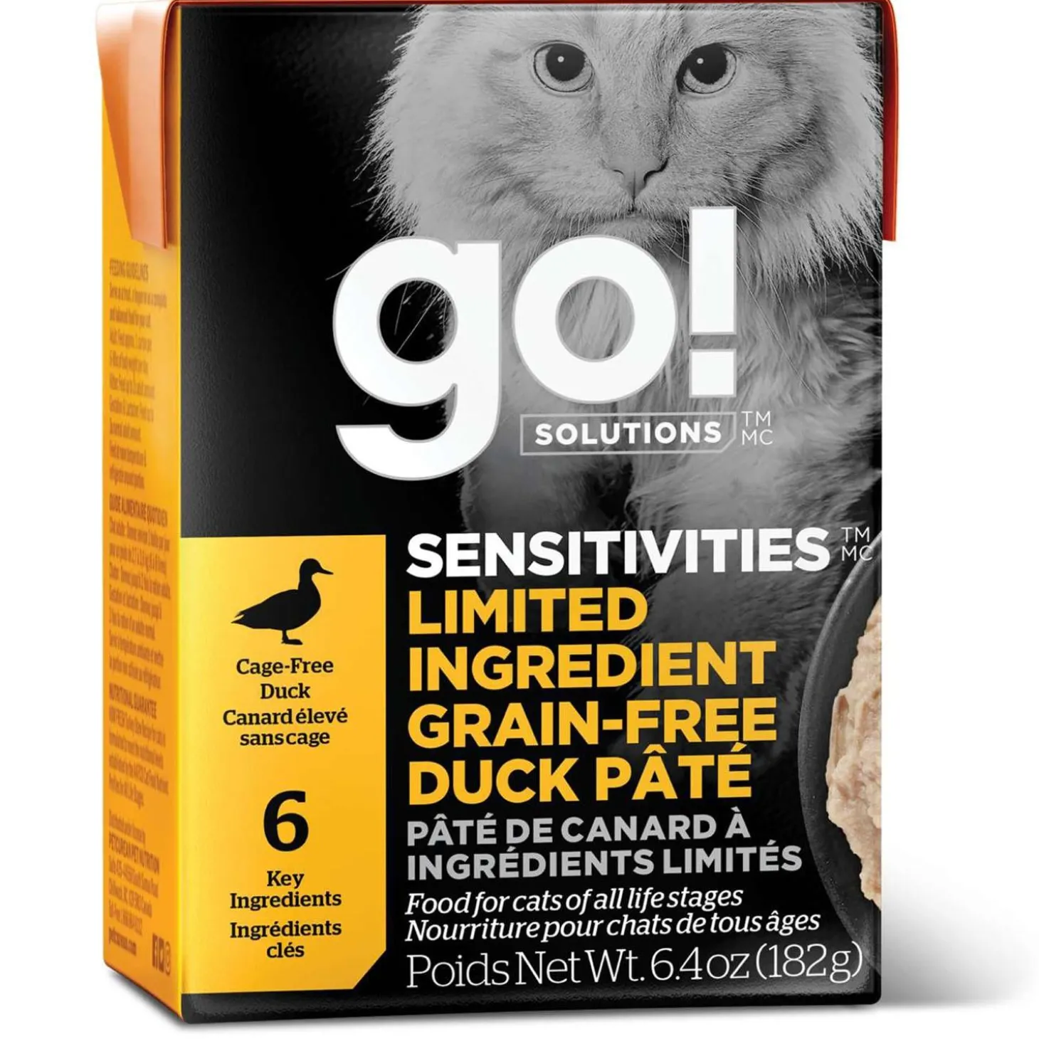 Sensitivities Limited Ingredient Grain-Free Duck Pate Recipe Cat Food
