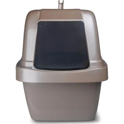 Sifting Enclosed Brown Litter Box