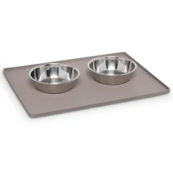 Silicone Non-Slip Grey Pet Bowl Mat