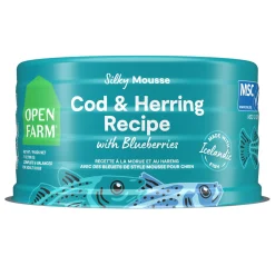 Silky Mousse Cod & Herring Recipe with Blueberries Adult Dog Food