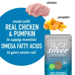 Silver Mousse Chicken & Pumpkin in Broth Senior Cat Food