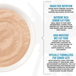 Silver Mousse Chicken & Pumpkin in Broth Senior Cat Food