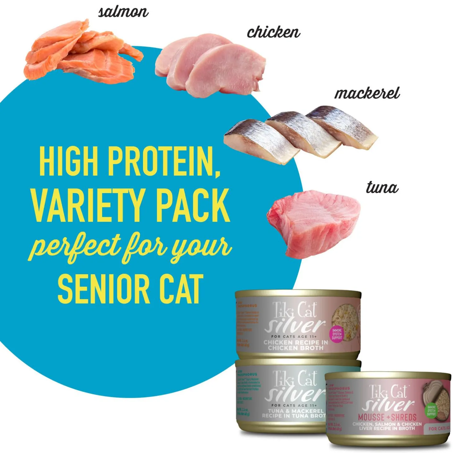 Silver Variety Pack Senior Cat Food