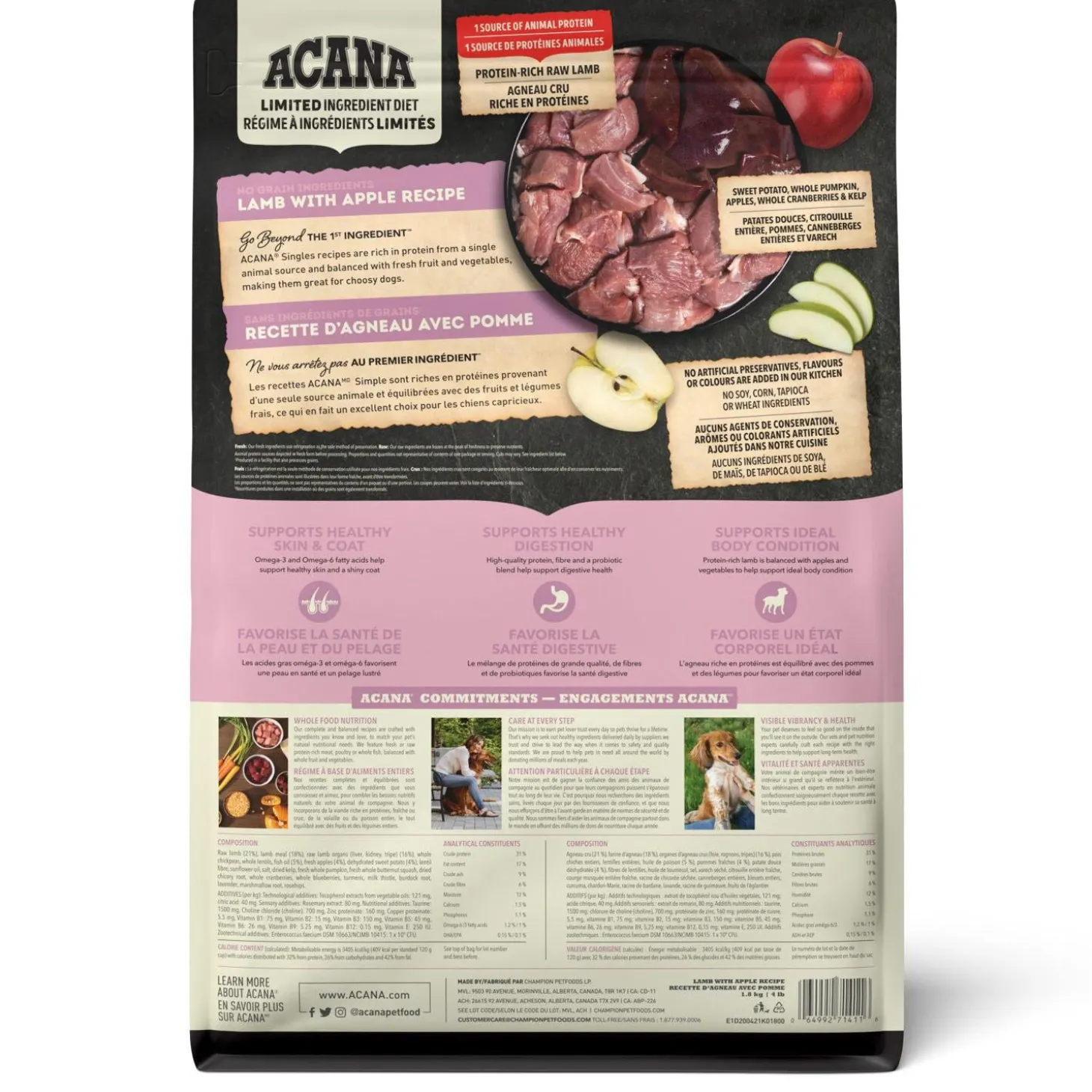 Singles Lamb & Apple Recipe Dog Food