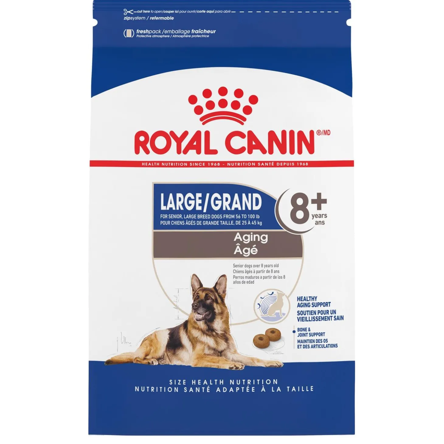 Size Health Nutrition Large Aging 8+ Dog Food