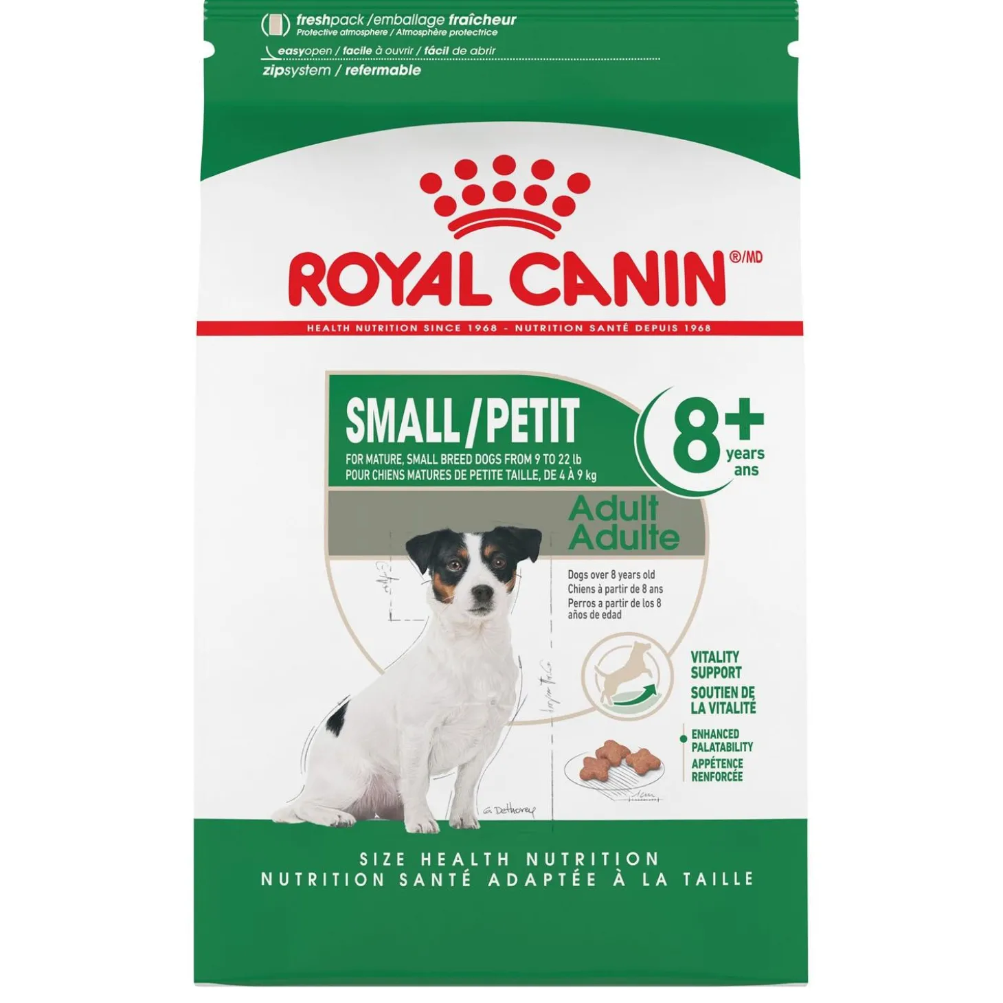 Size Health Nutrition Small Adult 8+ Dog Food