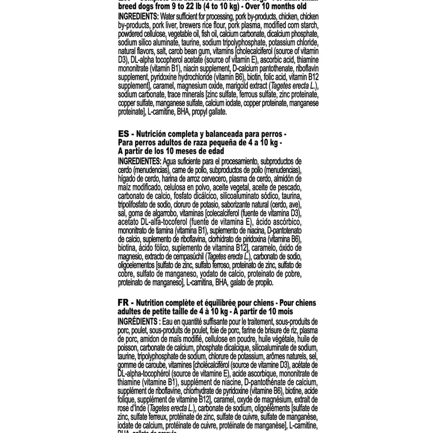 Size Health Nutrition Small Chunks In Gravy Adult Dog Food