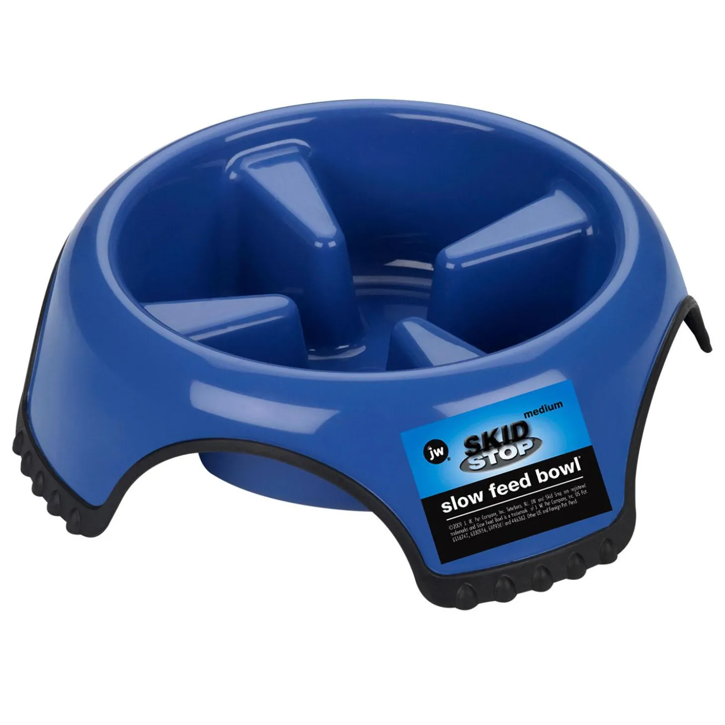 Skid Stop Assorted Colours Slow Feed Bowl