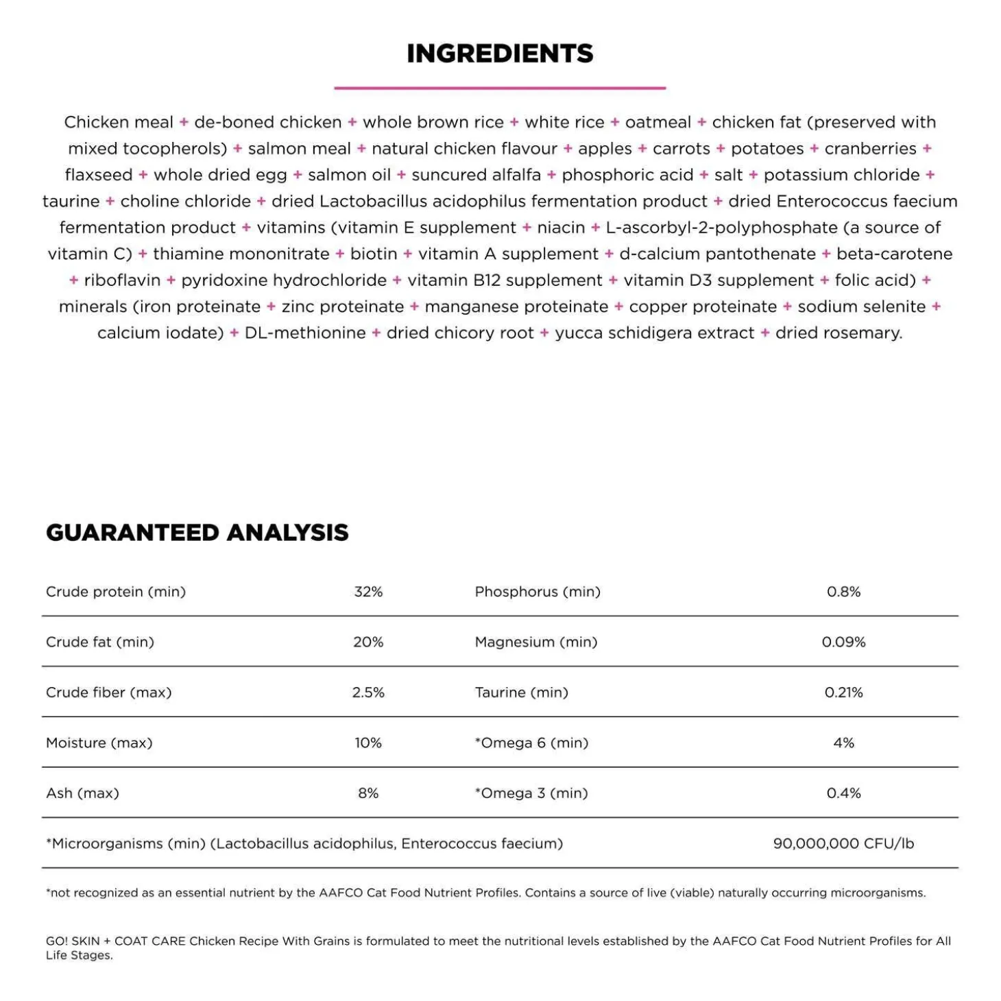 Skin + Coat Care Chicken With Grains Recipe Cat Food