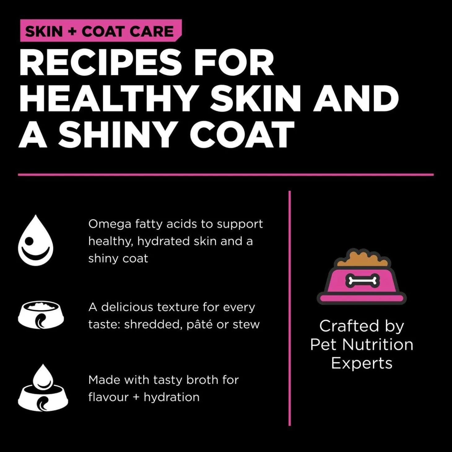 Skin + Coat Care Minced Chicken With Grains Recipe Cat Food