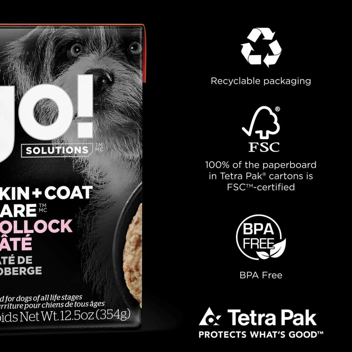 Skin + Coat Care Pollock Pate Recipe Dog Food