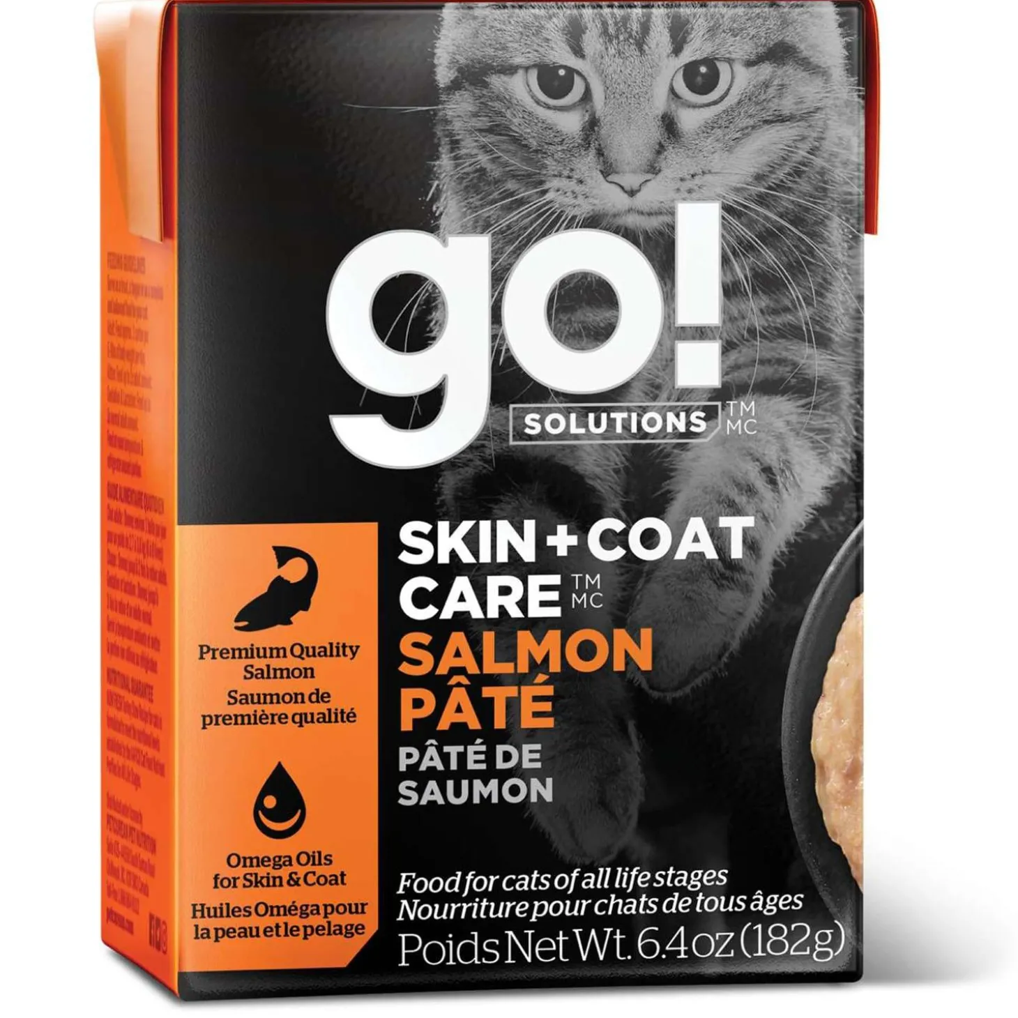 Skin + Coat Care Salmon Pate With Grains Recipe Cat Food