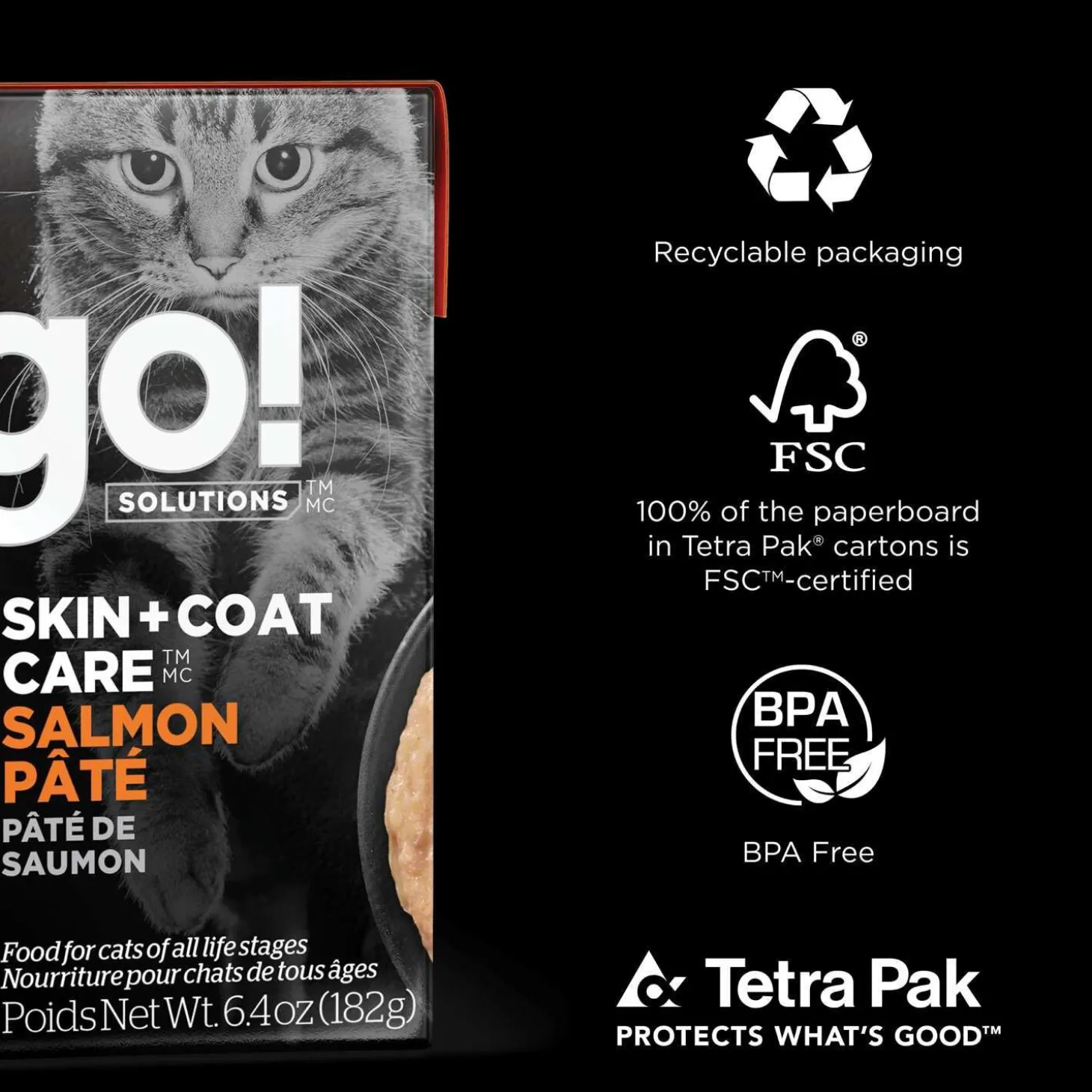 Skin + Coat Care Salmon Pate With Grains Recipe Cat Food