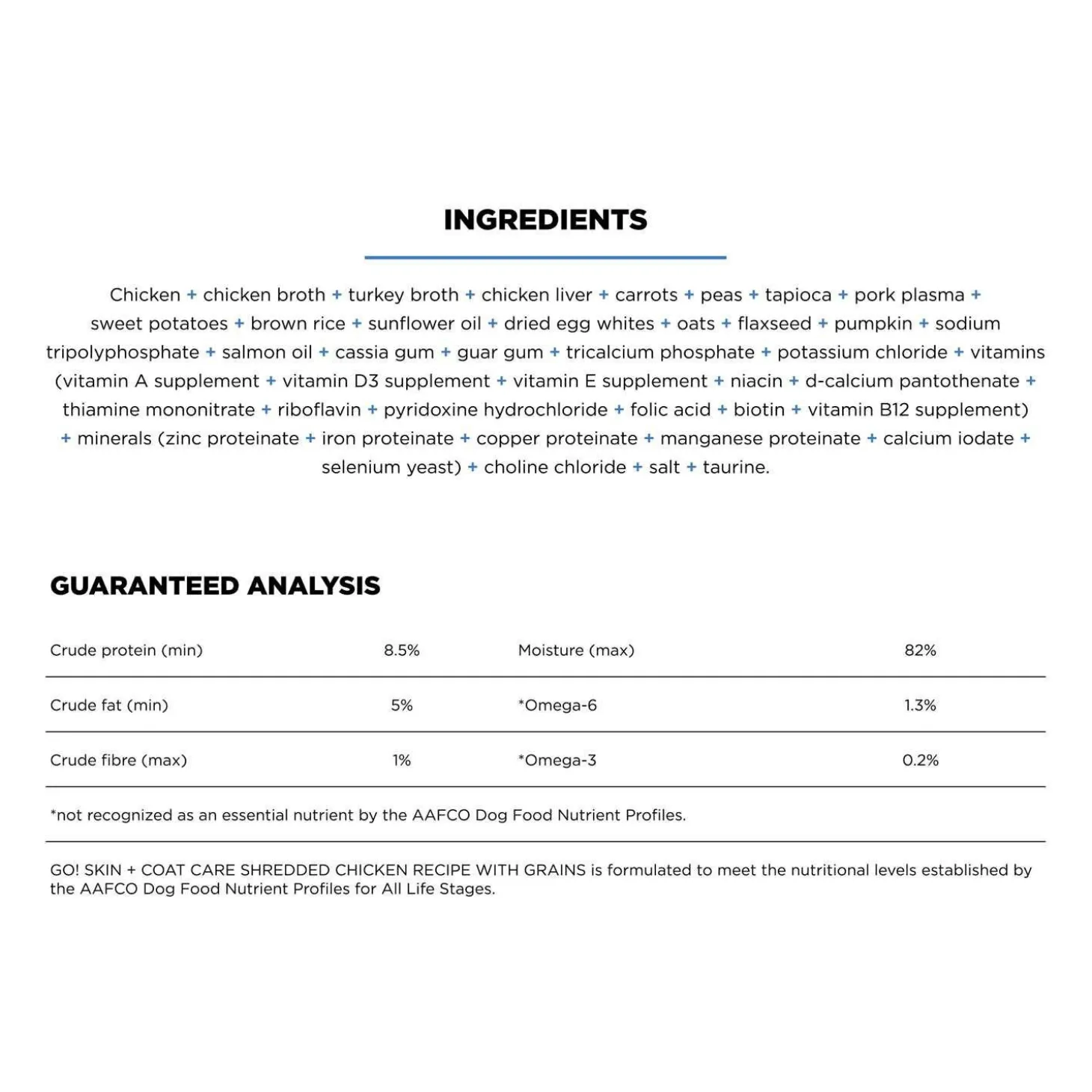 Skin + Coat Care Shredded Chicken Recipe Dog Food