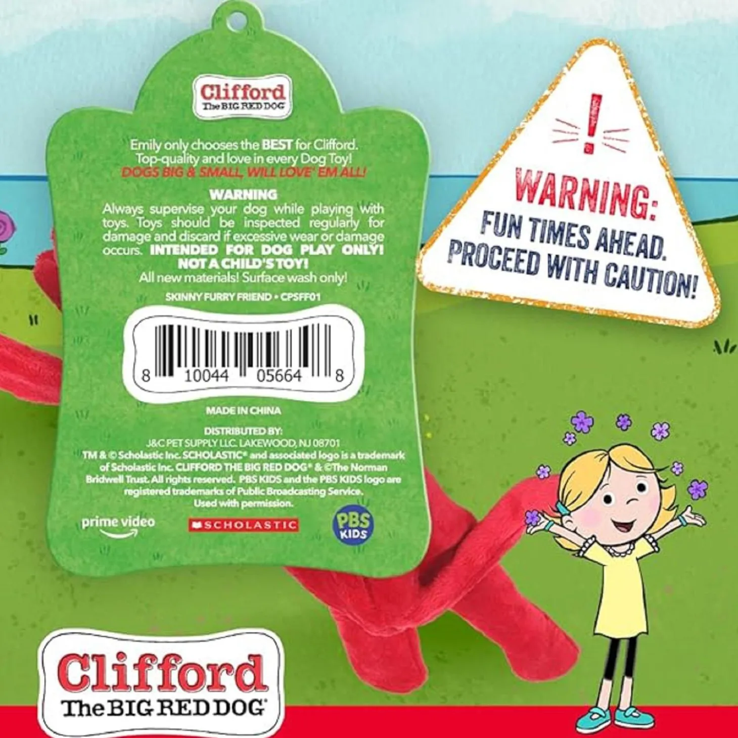 Skinny Furry Friend Plush Dog Toy