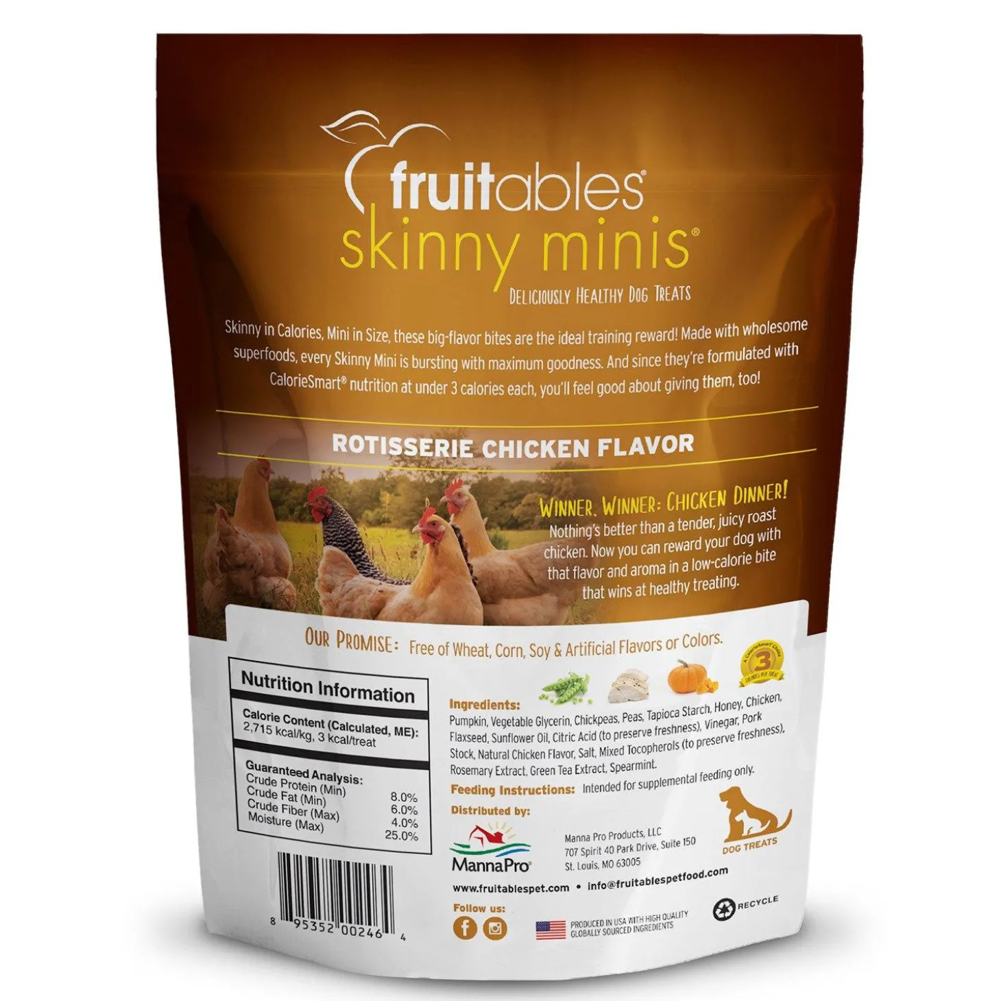 Skinny Minis Soft Rotisserie Chicken Flavour Dog Treats