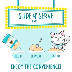 Slide N' Serve Pate The Slice is Right Wild Caught Salmon Dinner Cat Food