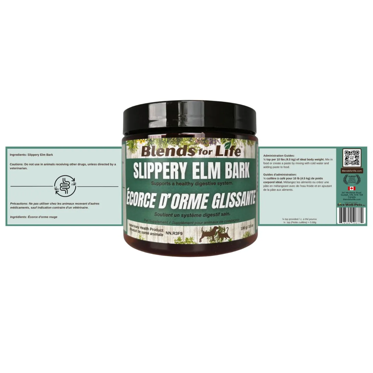 Slippery Elm Bark Pet Supplement